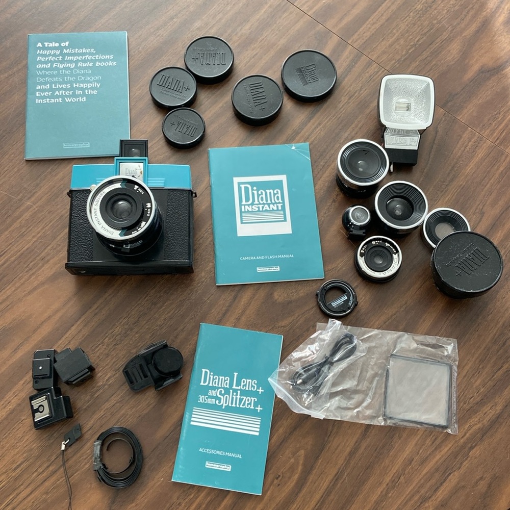 Diana instant lomography camera with all accessories